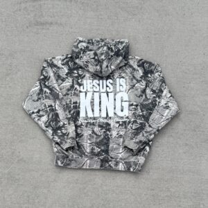 Jesus is King Camo Hoodie