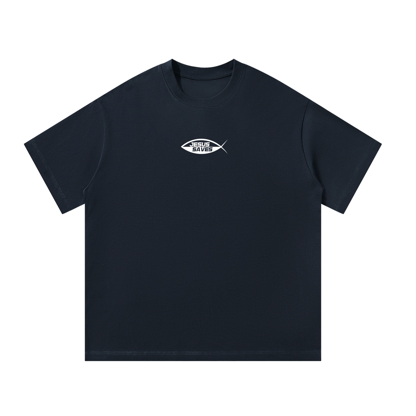 Jesus Saves Navy Blue Surf Tee